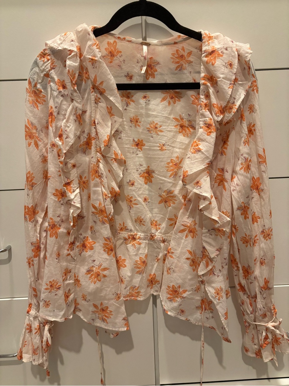Free People “Amanda” wrap top - Picture 2 of 4